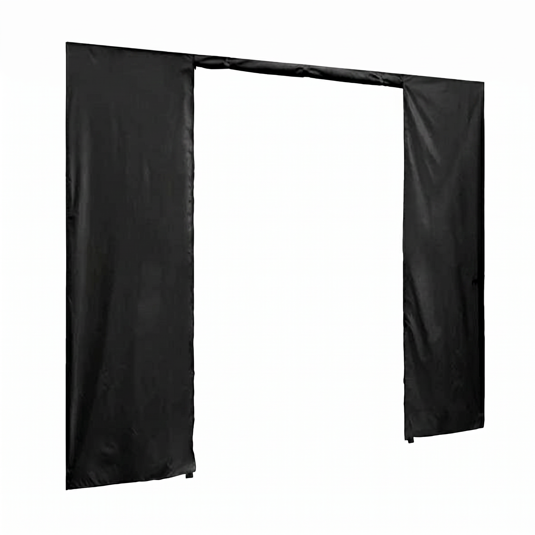 Seitenwand mit Türe 520/gm2, 3m, schwarz